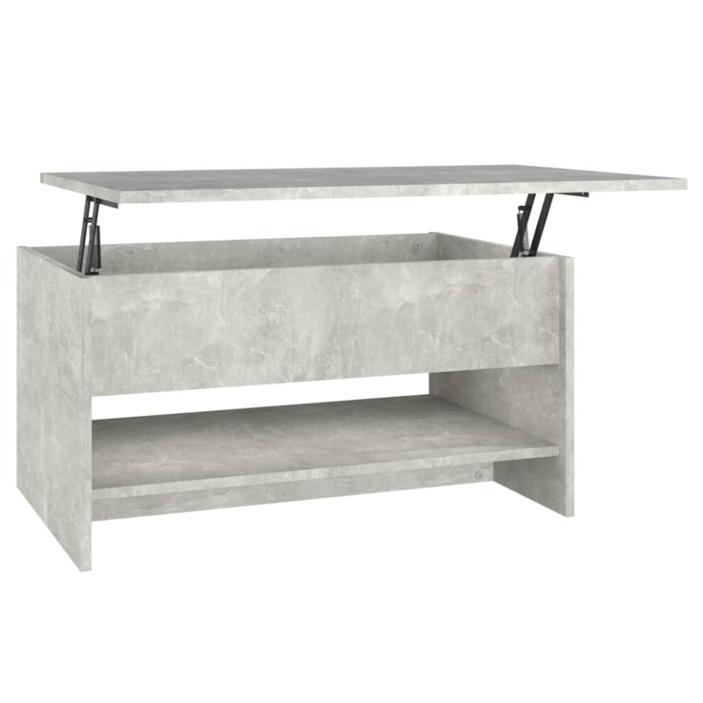 Vidaxl (Concrete Grey) Coffee Table Engineered Wood Couch Centre Accent Table Multi Colours