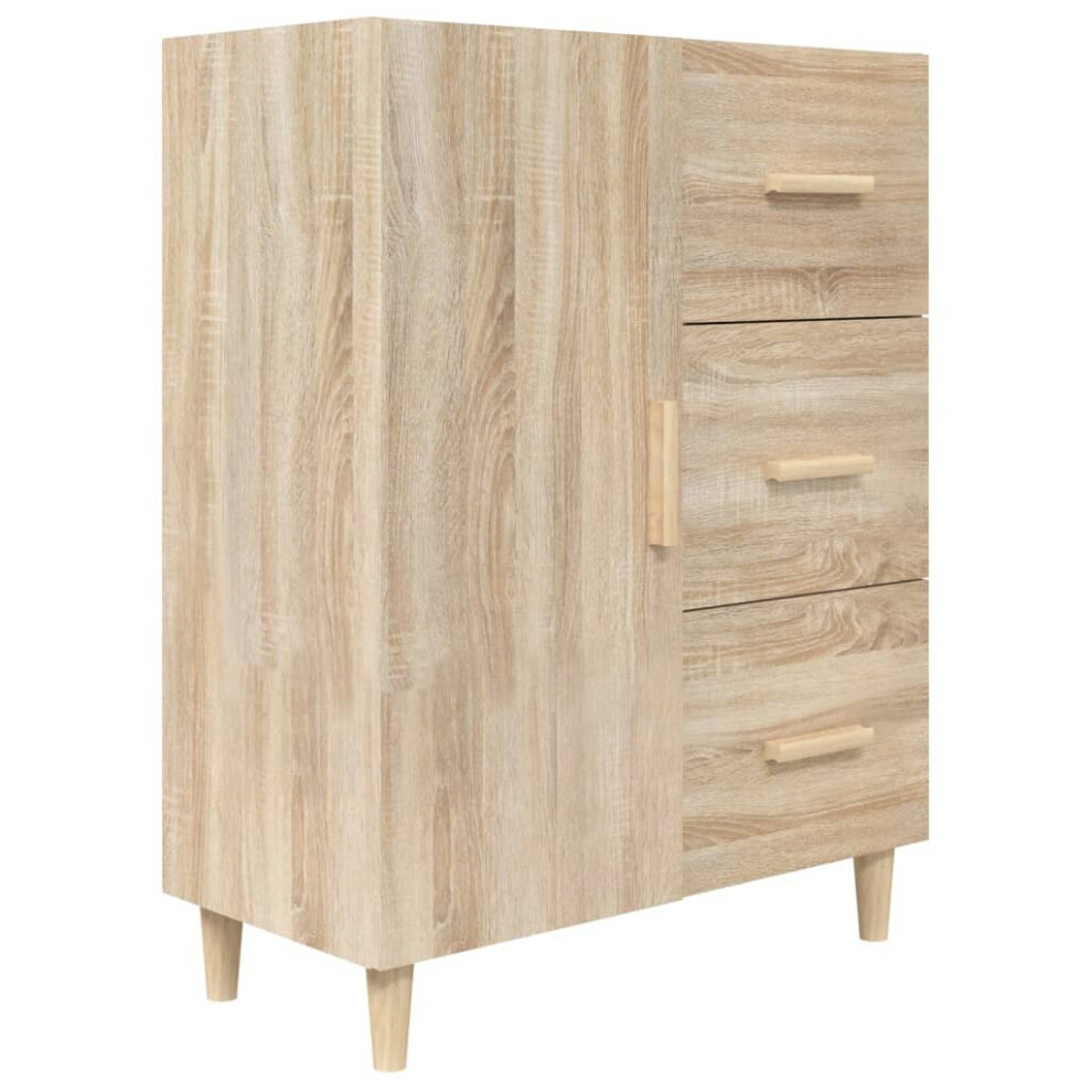 Vidaxl (Sonoma Oak) Sideboard White Engineered Wood Cupboard Storage Cabinet Multi Colours