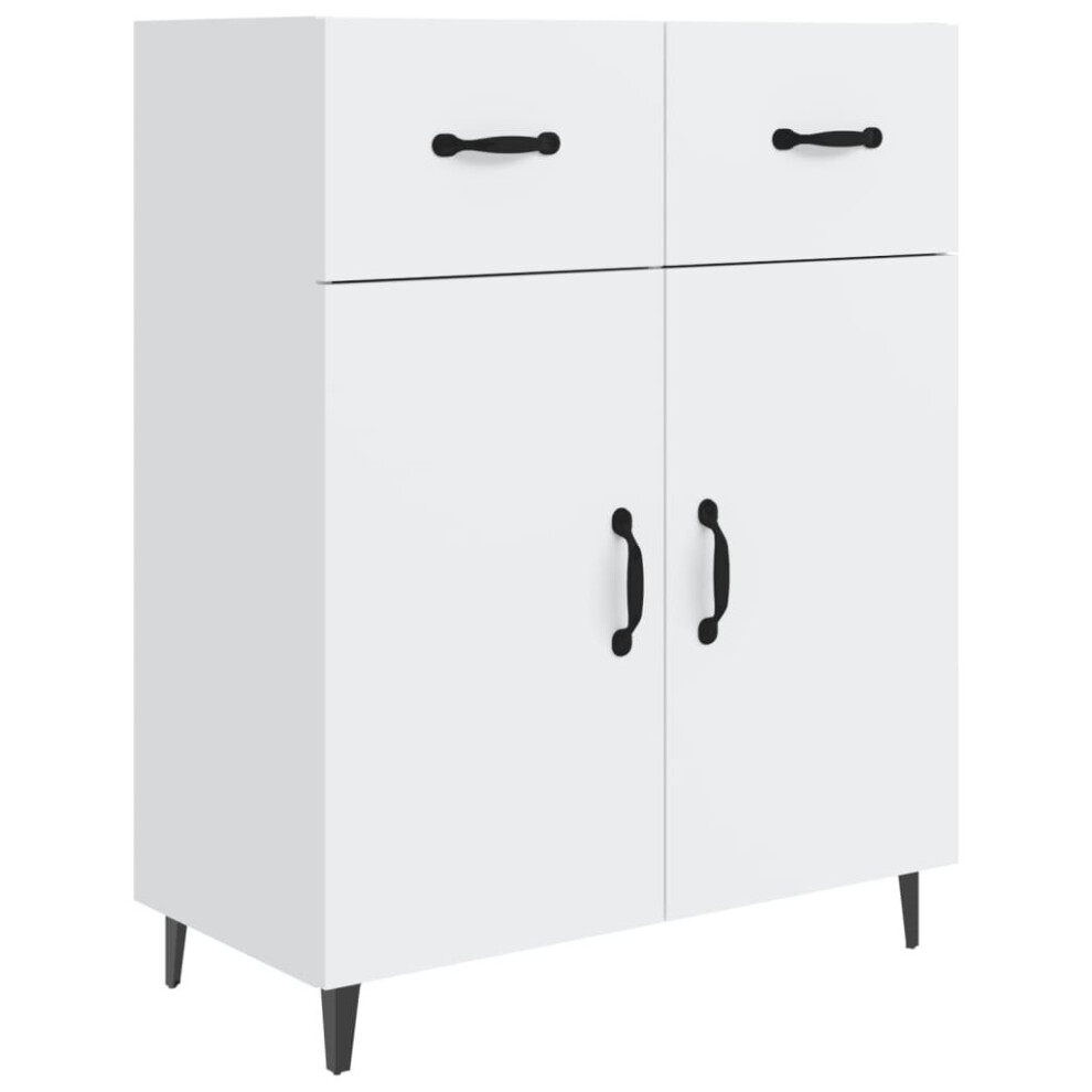 VidaXL Sideboard - Engineered Wood - White - 69.5x34x90 cm - Image 2