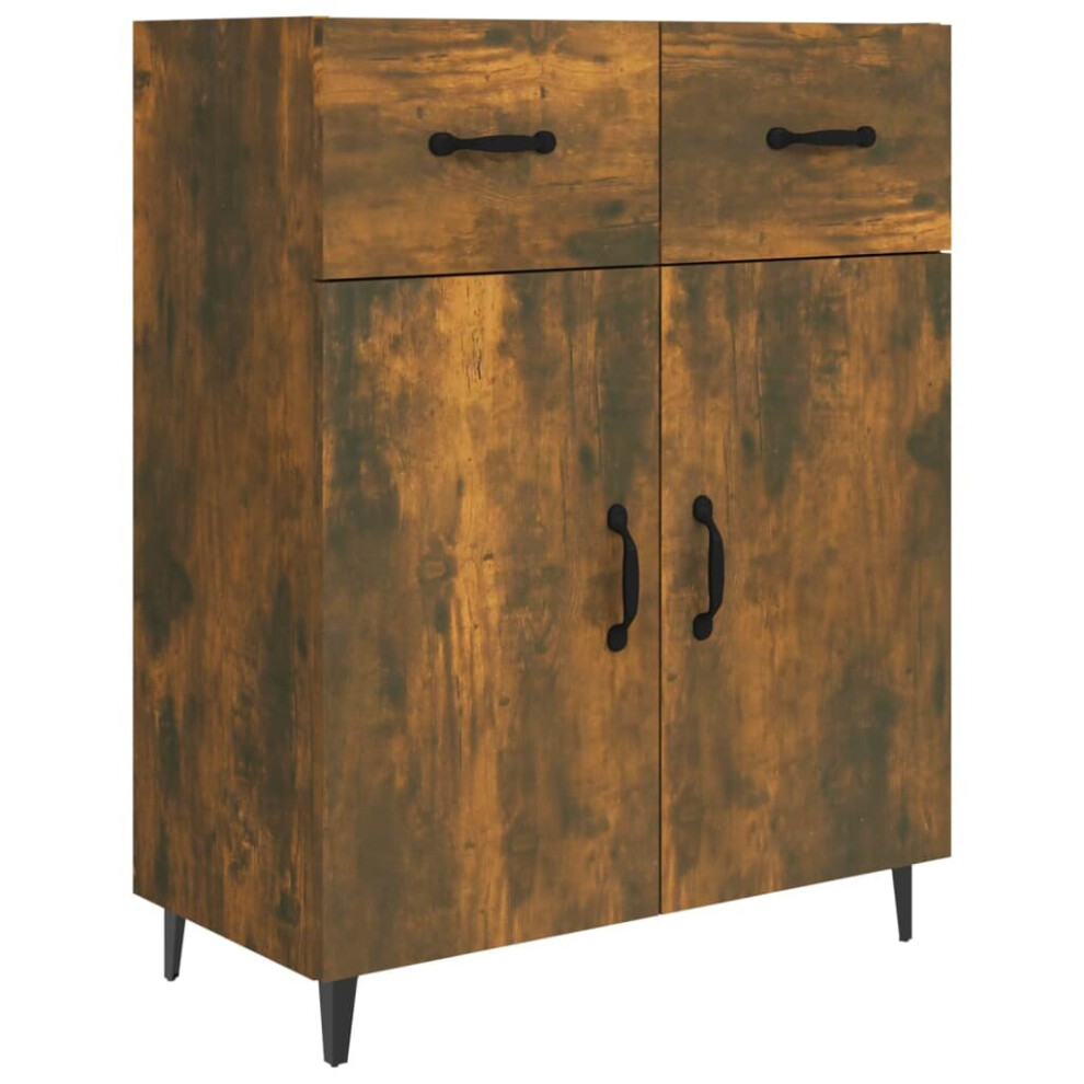 Vidaxl (Smoked Oak) Sideboard Engineered Wood Indoor Highboard Home Organiser Multi Colours