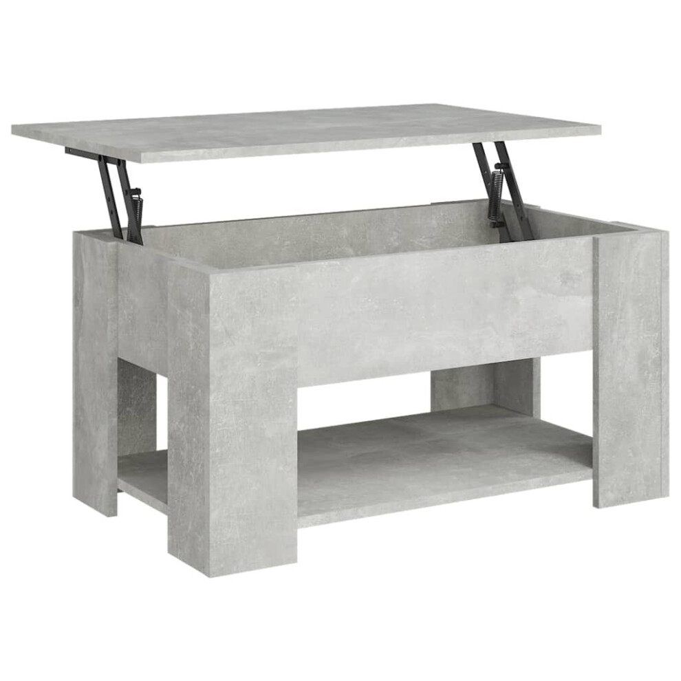 (concrete grey) vidaXL Coffee Table Engineered Wood Couch Centre Accent Table Multi Colours