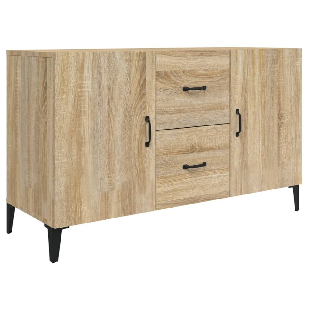 Vidaxl (Sonoma Oak) Sideboard Storage Cupboard Cabinet Buffet Highboard Engineered Wood