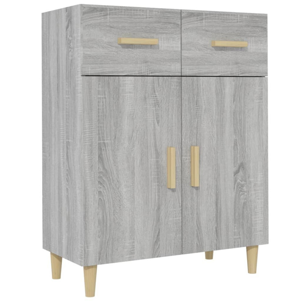 (grey sonoma) vidaXL Sideboard Engineered Wood Console Cabinet Home Organiser Multi Colours