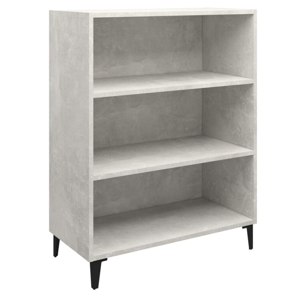 Vidaxl (Concrete ) Sideboard Engineered Wood Console Cabinet Home Organiser Multi Colours Grey