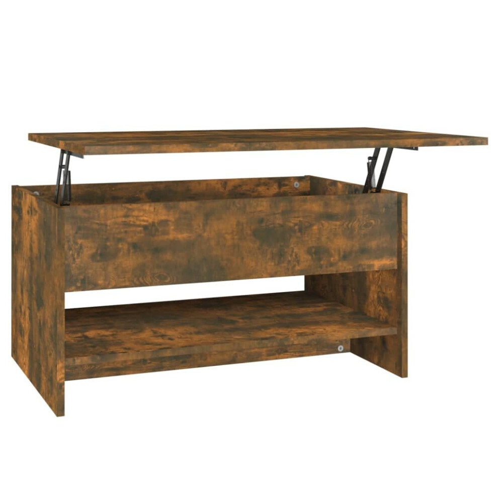 Vidaxl (Smoked Oak) Coffee Table Engineered Wood Couch Centre Accent Table Multi Colours
