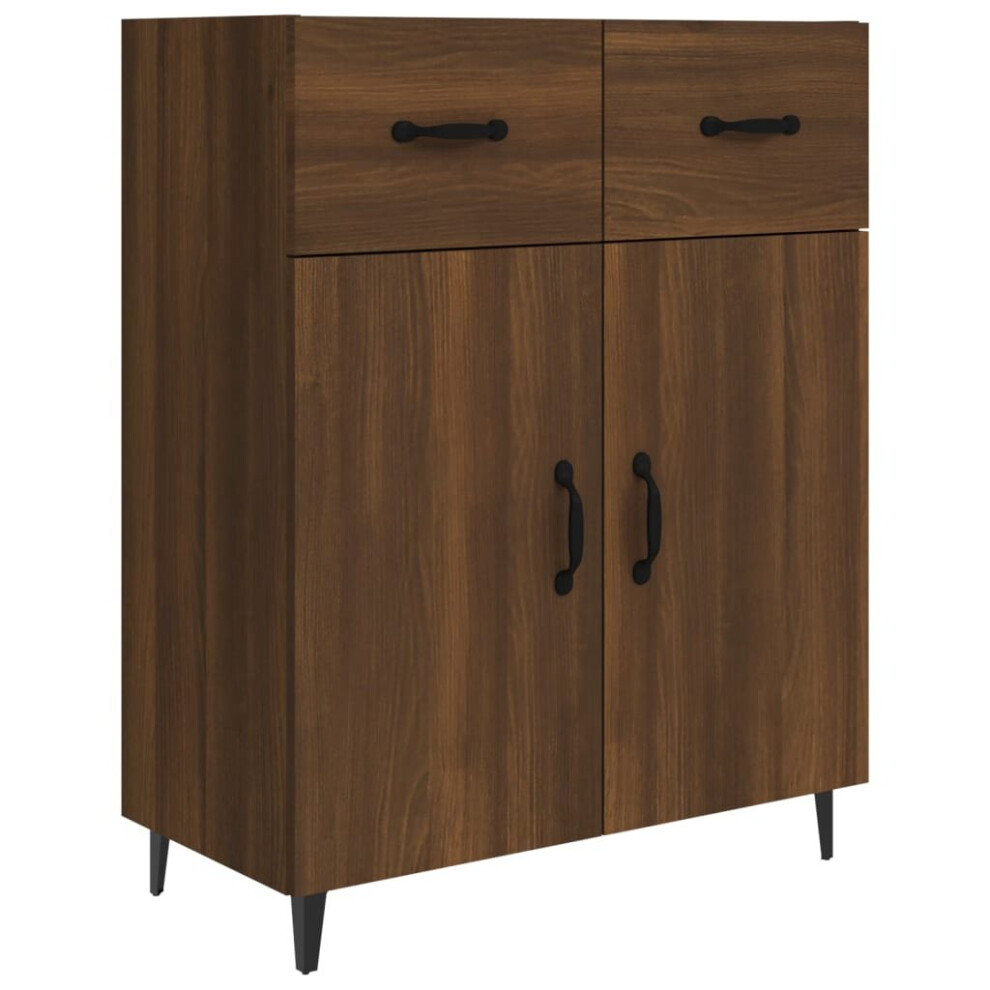 (brown oak) vidaXL Sideboard Engineered Wood Indoor Highboard Home Organiser Multi Colours