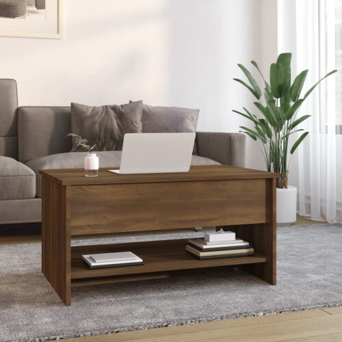 VidaXL (brown oak) vidaXL Coffee Table Engineered Wood Couch Centre Accent Table Multi Colours 2