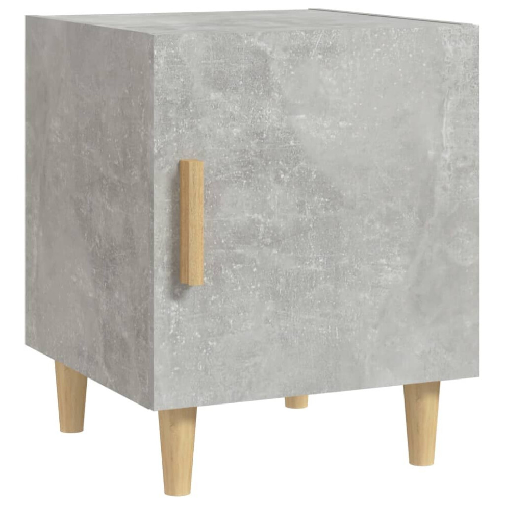 Vidaxl (Concrete Grey, 1) 1/2X Bedside Cabinet Engineered Wood Nightstand Furniture Multi Colours