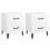 VidaXL (white, 2) vidaXL 1/2x Bedside Cabinet Engineered Wood End Table Nightstand Multi Colours 1
