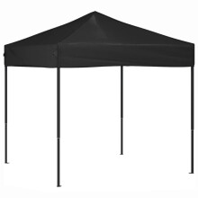 vidaXL Partyzelt Faltbar Schwarz 2x2 m