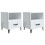 VidaXL (high gloss white, 2) vidaXL 1/2x Bedside Cabinet Engineered Wood End Table Nightstand Multi Colours 1