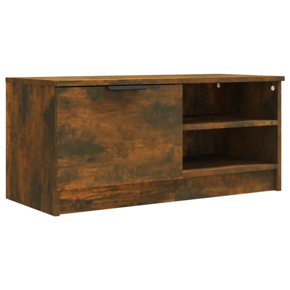 Vidaxl (Smoked Oak, 1) 1/2X Tv Cabinet Engineered Wood Media Unit Hifi Cabinet Multi Colours