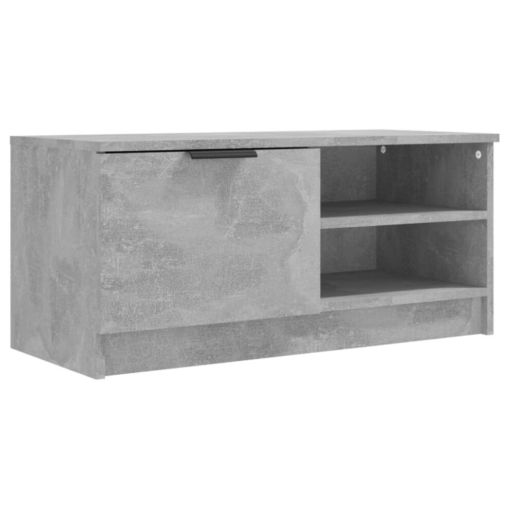 (concrete grey, 1) vidaXL 1/2x TV Cabinet Engineered Wood Media Unit HiFi Cabinet Multi Colours