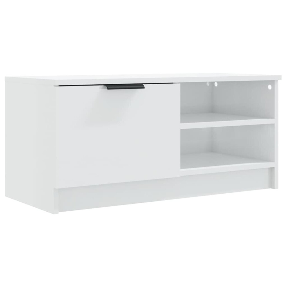 Vidaxl (High Gloss 1) 1/2X Tv Cabinet Engineered Wood Media Unit Hifi Cabinet Multi Colours White