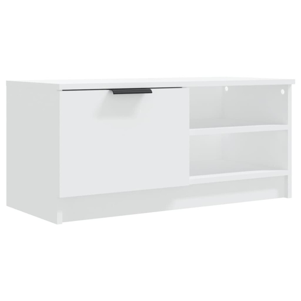 Vidaxl (White, 1) 1/2X Tv Cabinet Engineered Wood Media Unit Hifi Cabinet Multi Colours