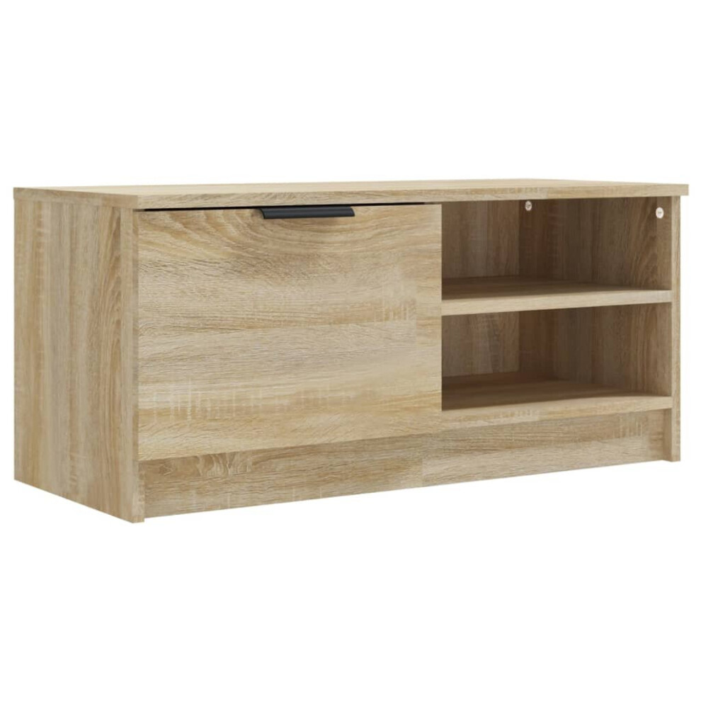 (sonoma oak, 1) vidaXL 1/2x TV Cabinet Engineered Wood Media Unit HiFi Cabinet Multi Colours