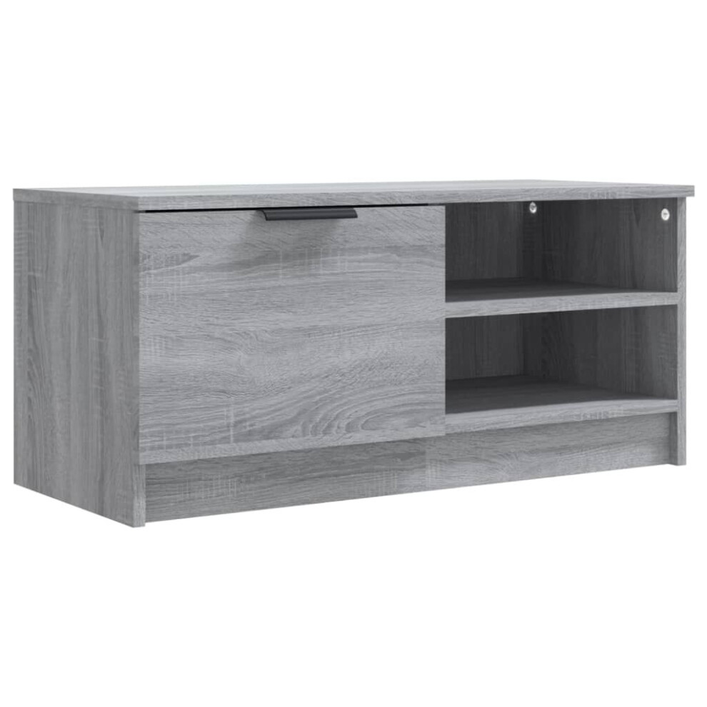 (grey sonoma, 1) vidaXL 1/2x TV Cabinet Engineered Wood Media Unit HiFi Cabinet Multi Colours