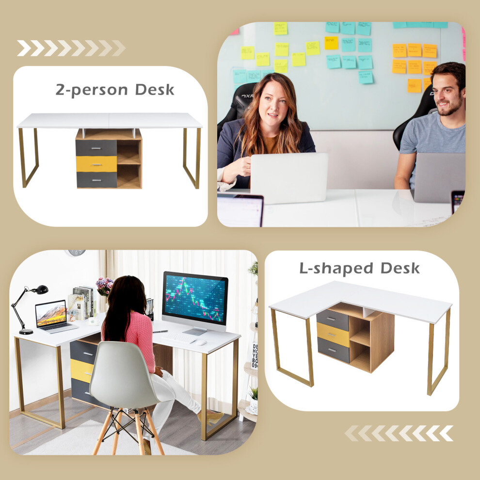 Space saving online writing desk