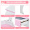 Costway Kids Vanity Table and Chair Set Princess Dressing Table W/ Mirror 5