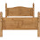 Seconique Corona 4FT 6inch Double High Foot End Bed Fram - Distressed Waxed Pine 7