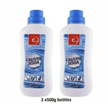 2x Caustic Soda Original & Best Drain Cleaner Unblock 500g (1 KG)