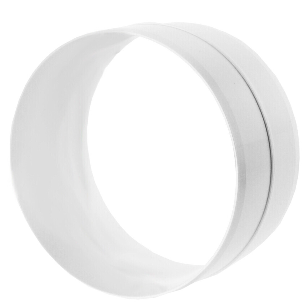 Spares2go Vent Hose Extension Adaptor Universal Cooker Hood Duct Connector (5" 127Mm)