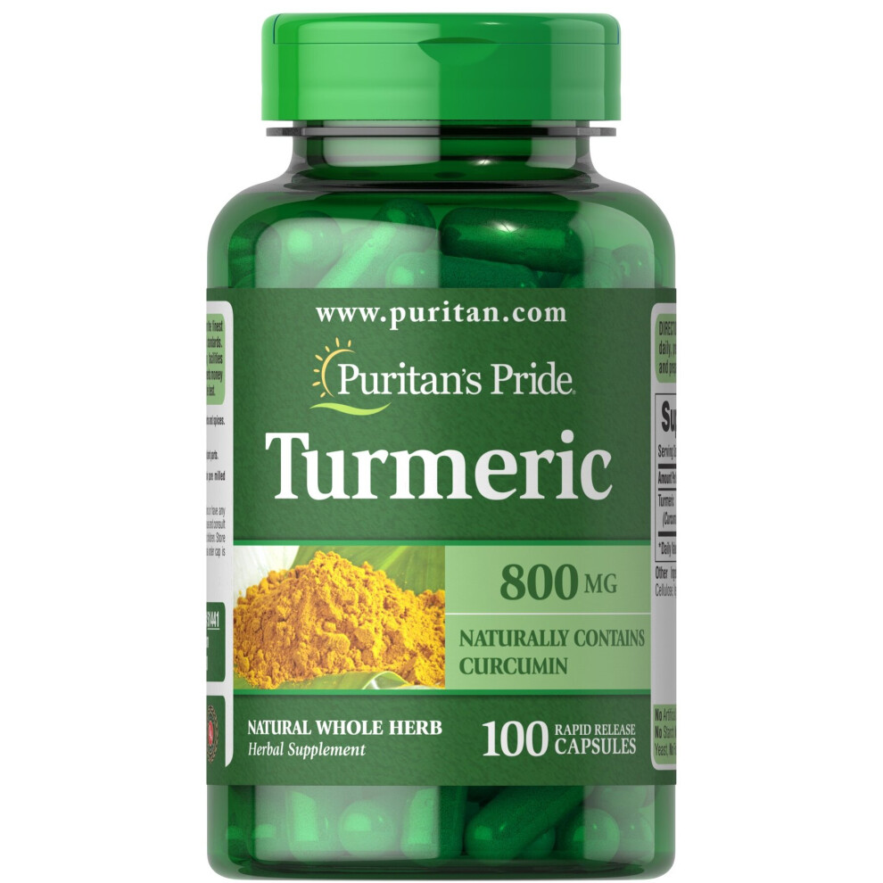 PURITAN'S PRIDE Turmeric 800mg 100 Capsules