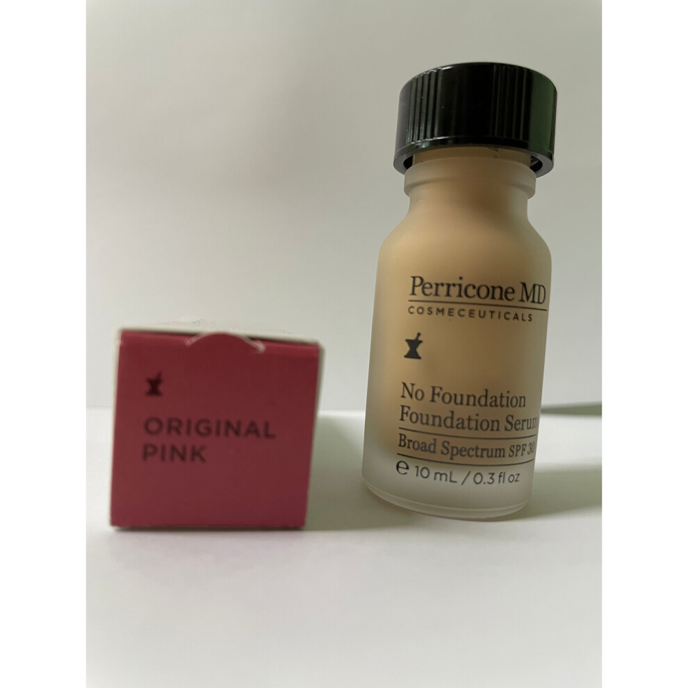 PERRICONE SET NO MAKEUP LIPSTICK PINK 4.2G+NO FOUNDATION SERUM 10ML