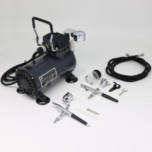 Switzer AS18 Airbrush With Compressor - Double Action Air Brush Spray Kit Paint