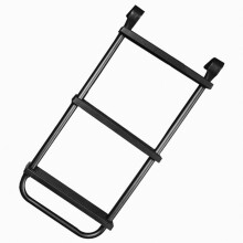 Rebo Adjustable Universal 3 Step Trampoline Ladder - Universal Fit, Slip-Resistant Treads, Weather-Resistant Metal