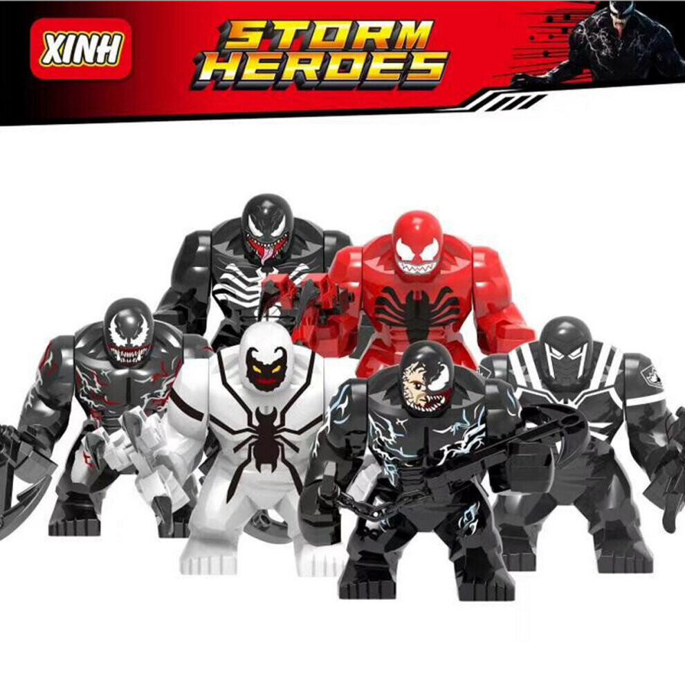 6PCS Avengers Venom Minifigure Building Blocks Toy