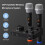 Rybozen Wireless Microphones Karaoke Mixer System Karaoke Machine 9