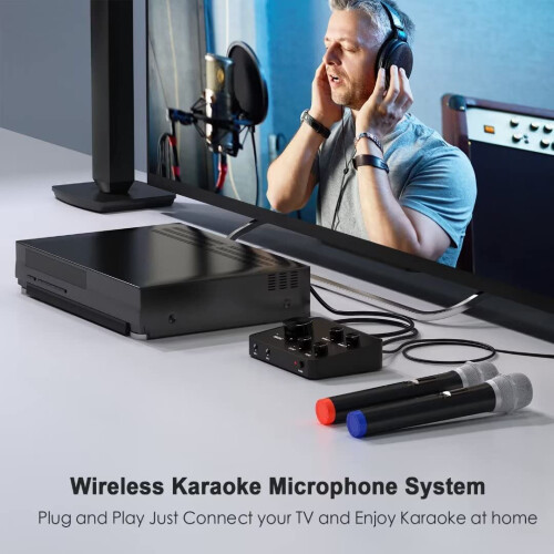 Rybozen Wireless Microphones Karaoke Mixer System Karaoke Machine 1