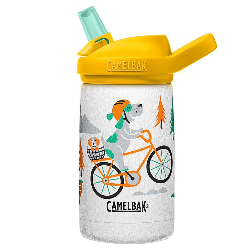 (biking dogs) Camelbak Eddy+ Kids 350ml Vacuum Insulated water bottle - Stainless Steel