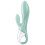 SATISFYER AIR PUMP BUNNY 5+ INFLATABLE RABBIT VIBRATOR - GREEN 3