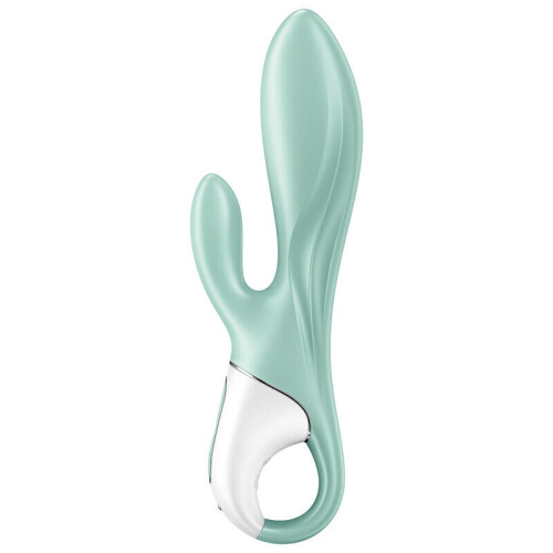 SATISFYER AIR PUMP BUNNY 5+ INFLATABLE RABBIT VIBRATOR - GREEN 2