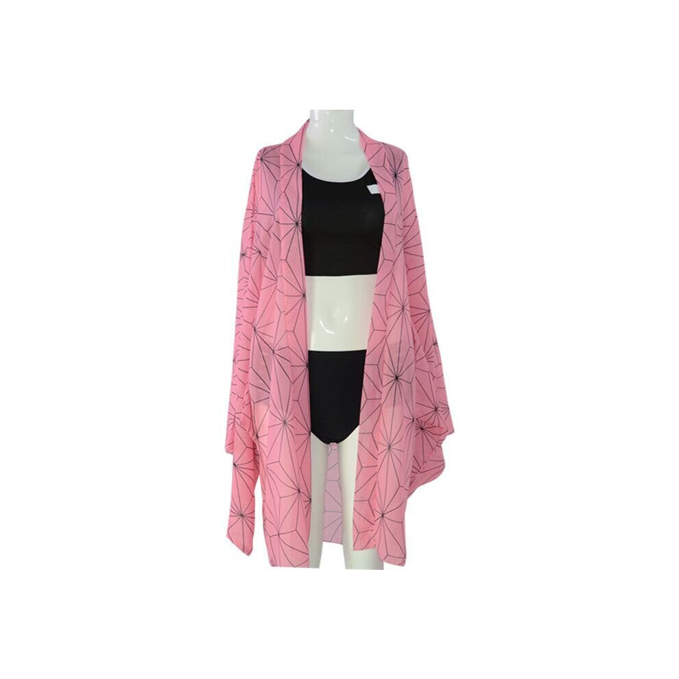 (Kamado Nezuko 2, L) Bikini Slayer Swimsuit Demon Set Kimetsu No Yaiba Beach Cosplay Shinobu Kocho-image-OPC-P9RZFCG-NEW