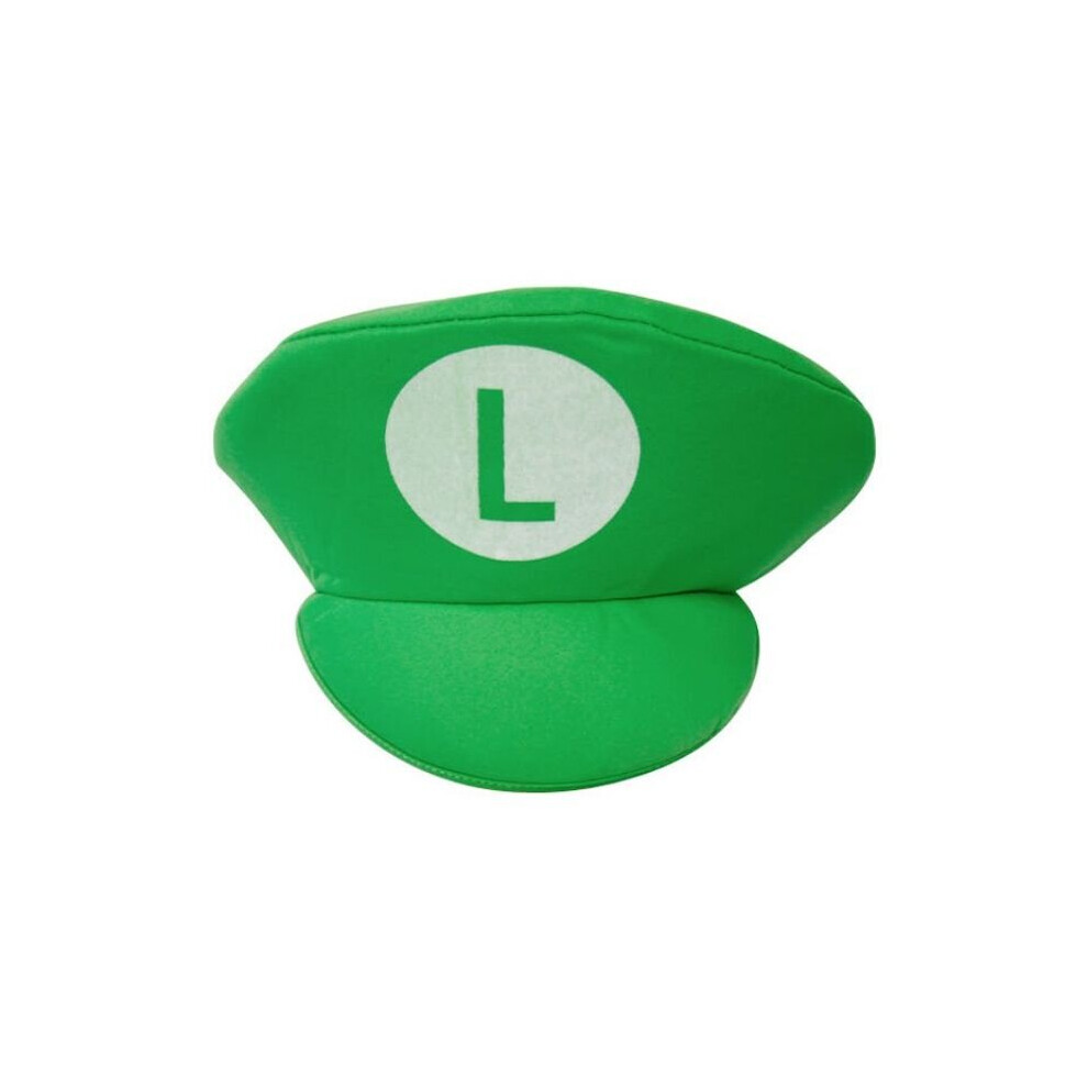 (Green) Mario Super Anime Game Luigi Bros Cosplay Hat Adult Kids Halloween Costume Props Green