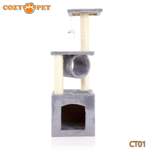 COZY PET Cat Tree Light Grey Cozy Pet Sisal Scratching Post Scratcher CT01-Grey 2