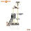 COZY PET Cat Tree By Cozy Pet Sisal Scratching Post Kitten Cat Trees CT06-Grey 1