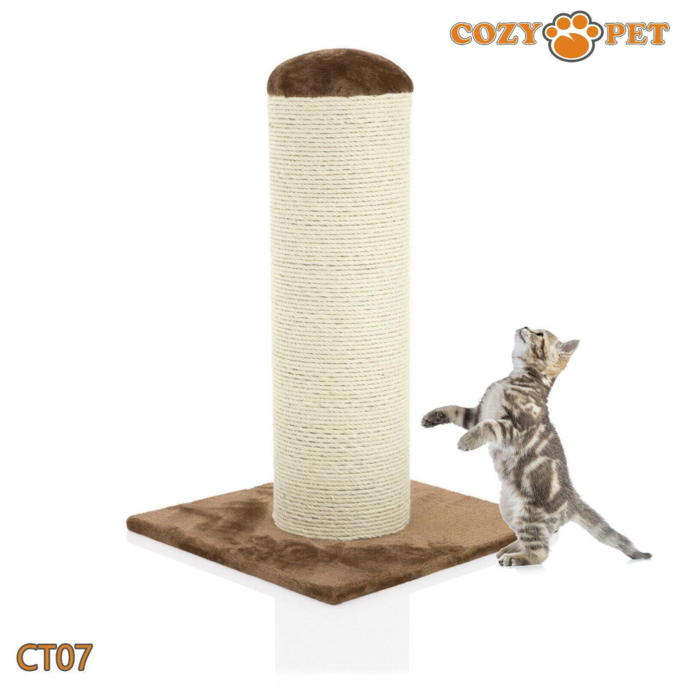 Cat Scratching Post By Cozy Pet Cat Tree Sisal Kitten Cat Trees - CT07-Choc