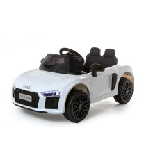 12V gelicentieerde witte Audi R8 Spyder batterij Ride On Car