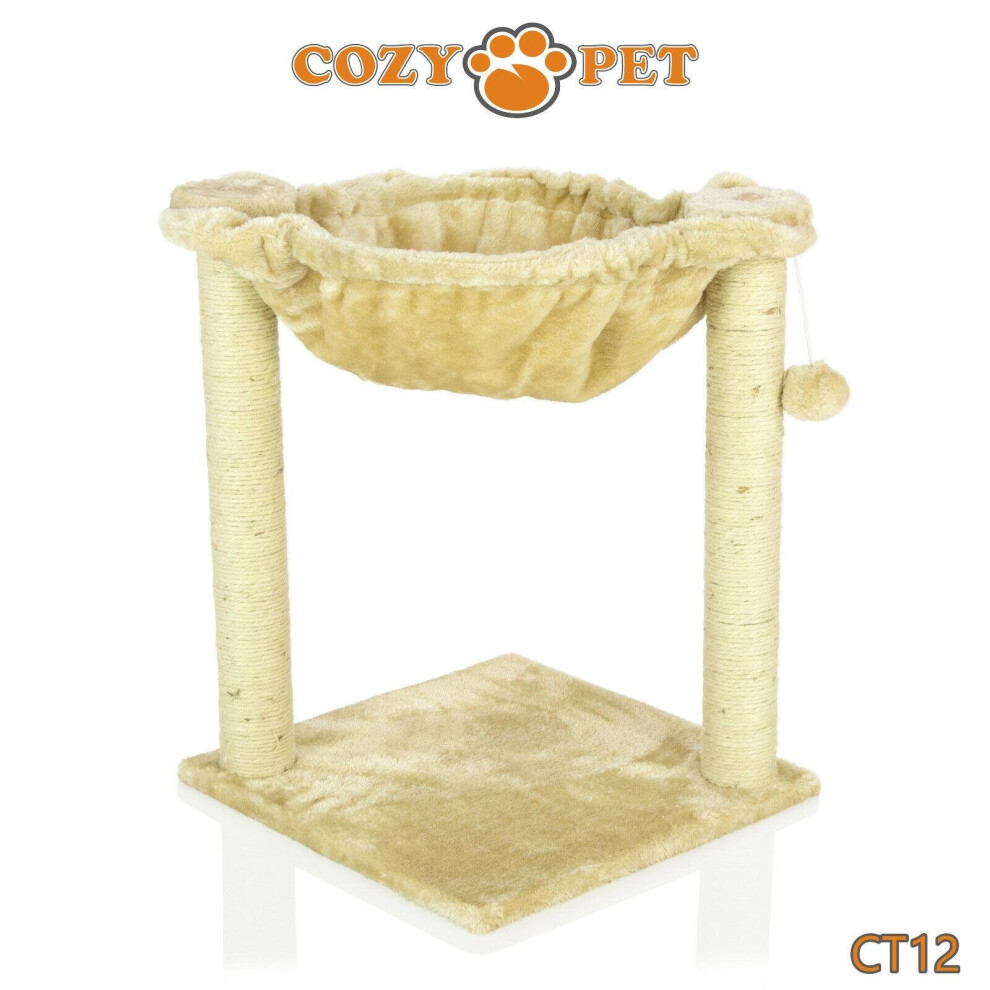 Cat Tree By Cozy Pet Sisal Scratching Post Litten Cat Trees - CT12-Beige