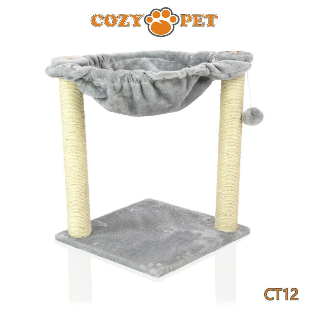 Cat Tree By Cozy Pet Sisal Scratching Post Kitten Cat Trees - CT12-Grey