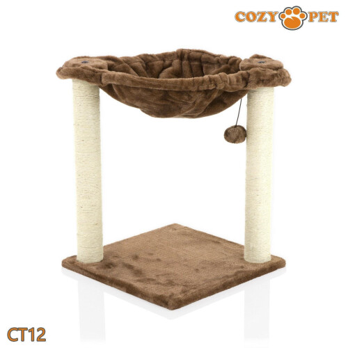 COZY PET Cat Tree By Cozy Pet Sisal Scratching Post Kitten Cat Trees - CT12-Choc