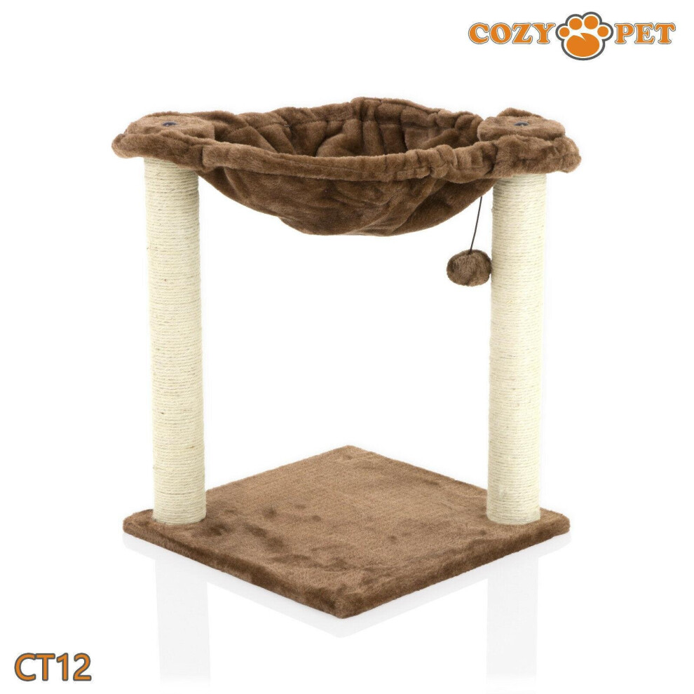 Cat Tree By Cozy Pet Sisal Scratching Post Kitten Cat Trees - CT12-Choc