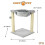 COZY PET Cat Tree By Cozy Pet Sisal Scratching Post Kitten Cat Trees - CT12-Grey 2