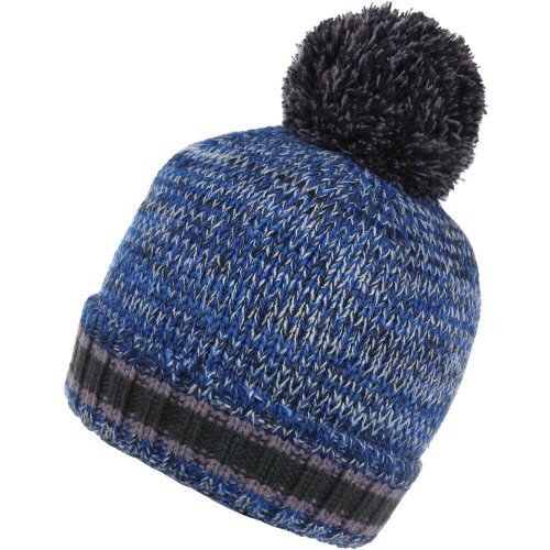 Regatta Regatta Boys Davin IV Knitted Fleece Lined Bobble Beanie Hat 1