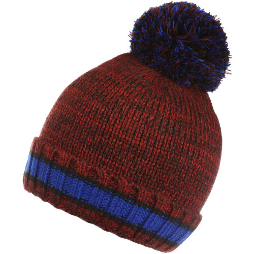 Regatta Regatta Boys Davin IV Knitted Fleece Lined Bobble Beanie Hat 2
