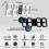 CHKOSDA Digital Clock, 3d Led Wall Clock with 6" Number Black 3